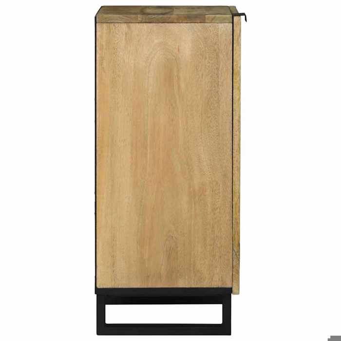Meuble Rangement - HAOSHOP - Buffet Marron 40 x 33 x 75 cm bois de manguier massif&01_32025
