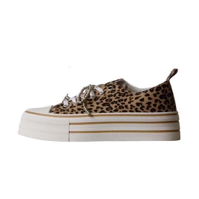 Basket à Lacets Super Mode - Leopard Basket à Lacets Super Mode - Leopard