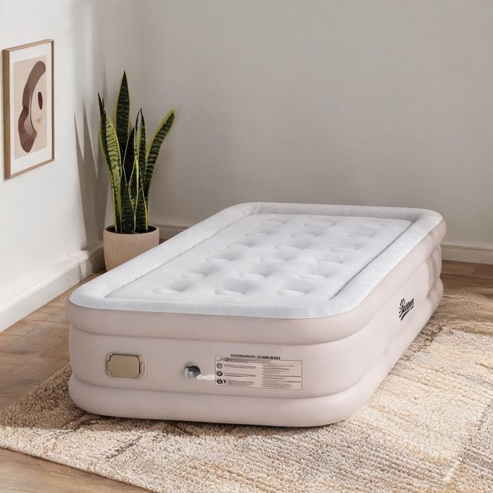 Lit Gonflable Airbed en Plastique Kaki 190 x 97 x 39 cm - Kaki Plastique 190 x 97 x 39 cm Ref N59AML