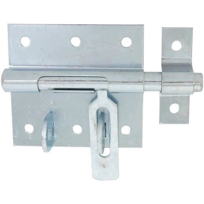 AFBAT Verrou box porte-cadenas gache 14 zingué - Blanc