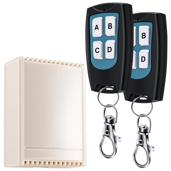 Commutateur De Télécommande RF, Récepteur DC6V‑36V Et Émetteur DC5V‑24V, Mini Relais 433Mhz, Portée RF 100M Pour Interrupteurs Lampes, Relais
