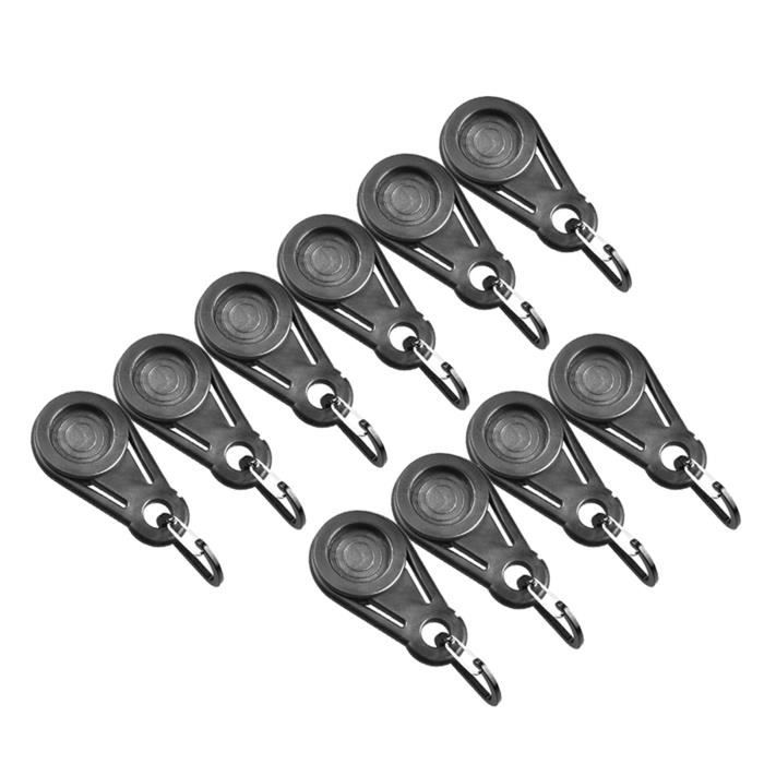 HengLiSam Lot De 20 Clips De Fixation Robustes Pour Bâche - Pinces Verrouillage Camping Et Auvent