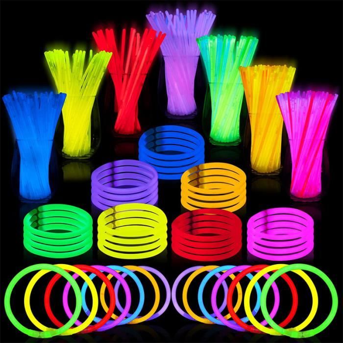 Bâtons Lumineux Fluorescents,15pcs Bâton Lumineux,Baton Fluorescent  Lumineux,pour Faire des Colliers et des Bracelets,pour Halloween -  Cdiscount Jeux - Jouets