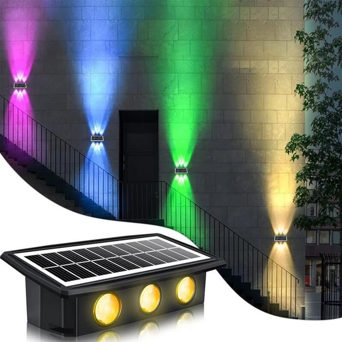 2Pcs LED Applique Solaire Murale Jardin Extérieur IP65 étanche Avec Capteur  de Mouvement lumière Chaude - Cdiscount Maison