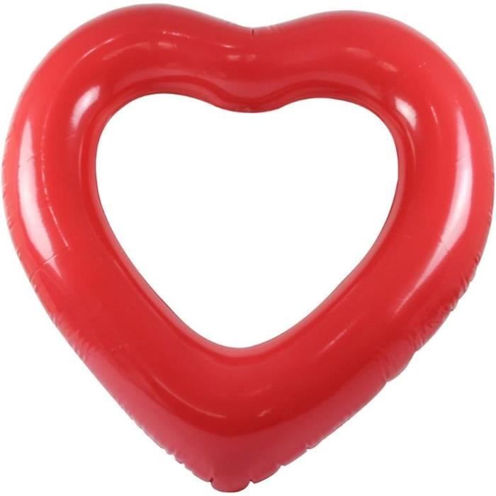 Porte-gobelet Flottant En Cœur PVC – Piscine, Plage, Spa, Lac – Léger, Antidérapant, 18,5 Cm