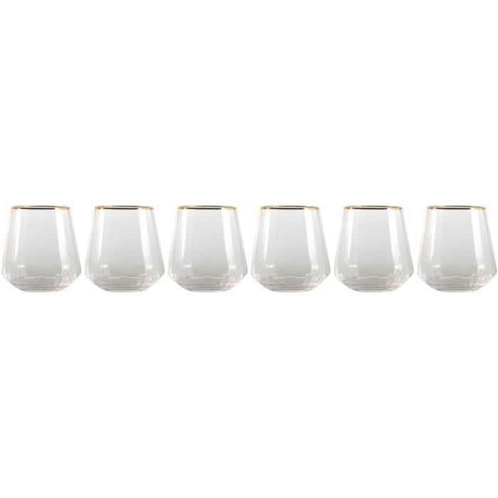 6 Verres à Eau 50 Cl Summer Time Ibiscus - Luminarc - Service Apéritif