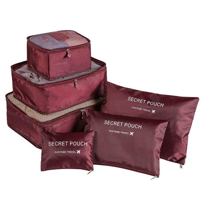 Ensemble de sacs de voyage pliables pour bagages,cubes d'emballage