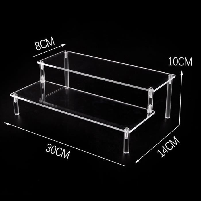 Lyualma Présentoir Acrylique Transparent Multicouche – Support Bijoux, Parfums & Figurines