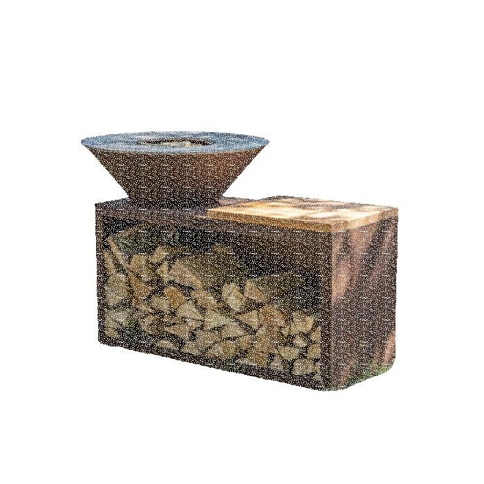 Brasero Traditionnel Corten 83 Simple Cuve