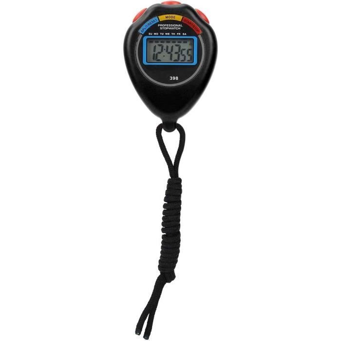 Chronomètre Numérique Pro 1/1000s – Chronographe Sport Multifonction, Football, Course, Entraînement, Mémoire 200 Temps Chronomètre Numérique Pro 1/1000s – Chronographe Sport Multifonction, Football, Course, Entraînement, Mémoire 200 Temps