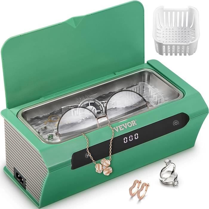 Nettoyeur à Ultrasons 800ML PELCAS - 42kHz, 5 Modes | Pour Lunettes, Bijoux, Montres | 2 Transducteurs, écran Tactile