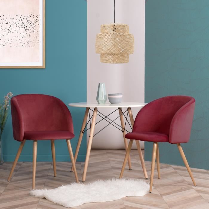 Chaise Haut Dossier Salle A Manger / Lot de 6 Chaises de Salle à Manger