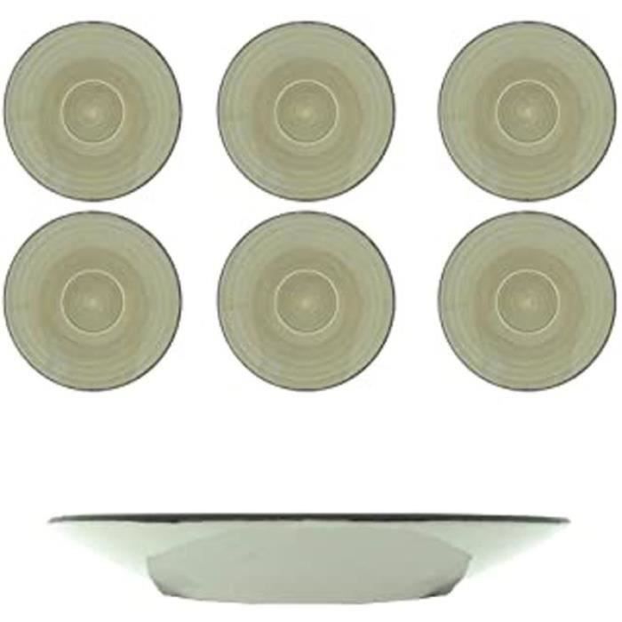 Provance Soucoupes En Verre Lot De 6 - Pour Expresso, Thé - Diamètre 11,5cm - Transparent