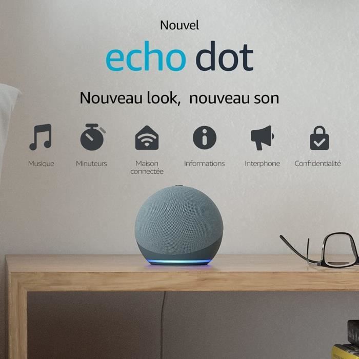 L'enceinte connectée  Echo Dot 4ème génération à moitié prix