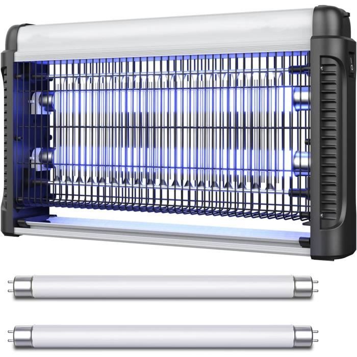 Lampe Anti Moustique Double Grille,20W UV Anti Insectes Volants Electrique Intérieur Efficace Portée 80m² Pièges à Mouche Tueur Lamp