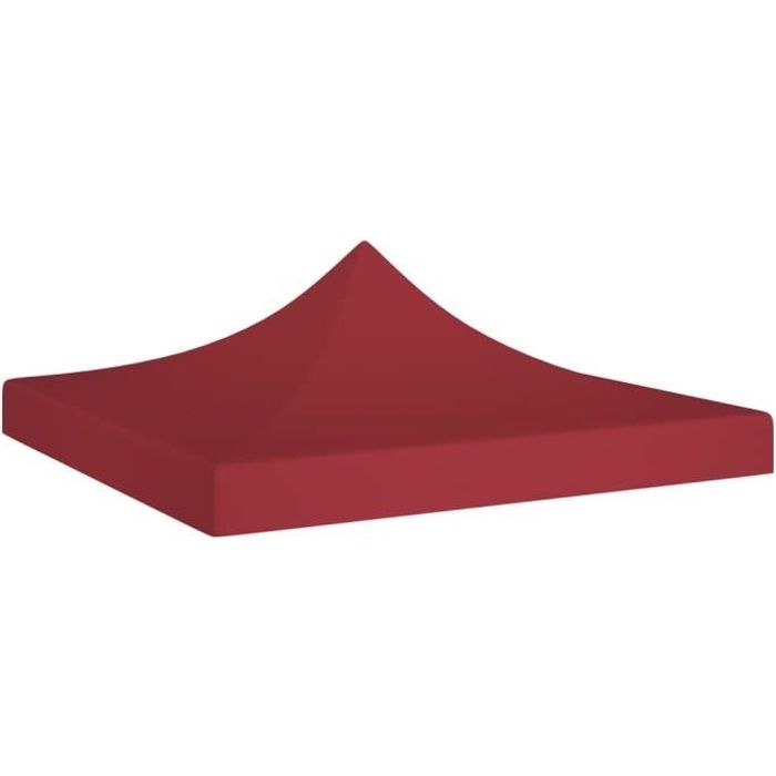 BEST!2437Elégant Toit de tente de réception Moderne - Toile de Rechange Toile Supérieure pour Tonelle Chapiteau de Jardin 3x3 m Bord