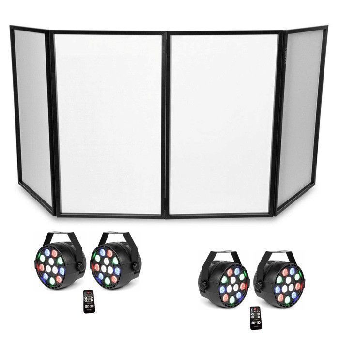 Pack De 10 Projecteurs LED PAR 18x1W DMX RGB - Pour Animation DJ, Bar, Club, Décoration De Salle - 5
