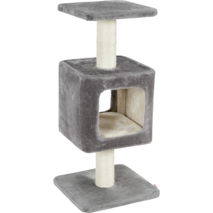 Arbre A Chat Cube Avec Griffoir Niche Gris 34 X 34 X 75 Cm Cdiscount Animalerie Arbre A Chat Cube Avec Griffoir Niche Gris 34 X 34 X 75 Cm Cdiscount Animalerie
