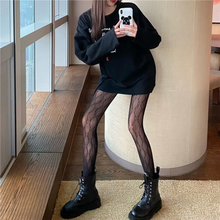 Collant,Collants En Résille Imprimés étoiles Cool, érotiques, Ajouré