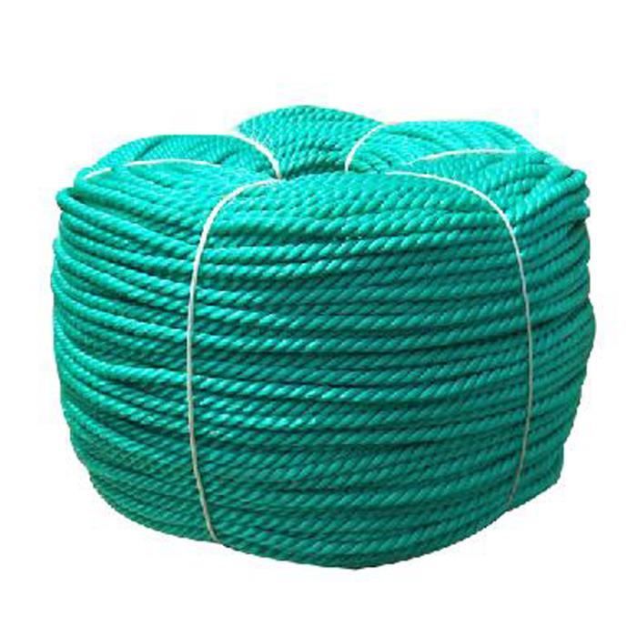 Corde Polyéthylène Orange 10mm X 50m - Flottante Et Visible - Pour Bateau, Sauvetage, Travaux