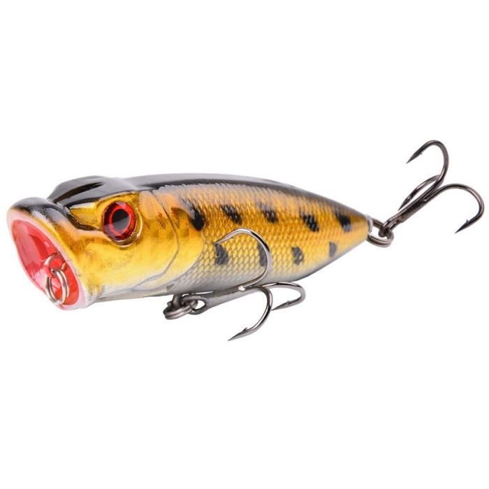 Set De 10 Leurres Métalliques Pour Pêche - Cuillères, Poppers, Spinner - Tailles 2,8 à 6 Cm, Poids 2,5 à 9,2 G - Pour Truite, Perche, Brochet