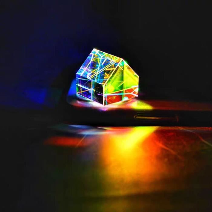 Statue deco,Prisme optique arc-en-ciel,verre de cristal,pyramide  rectangulaire,prisme polyèdre,prisme optique,verre - Type 18X22MM -  Cdiscount Maison