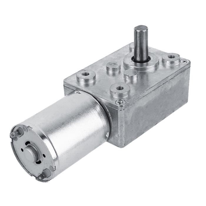 Motoréducteur DC 12V 2RPM - Moteur à Vis Sans Fin Réversible Pour Portail, Fenêtre, Automatisme