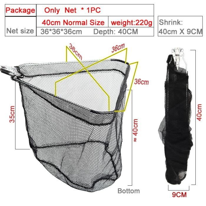 Filet de pêche télescopique extensible pour papillons, piscine, mer