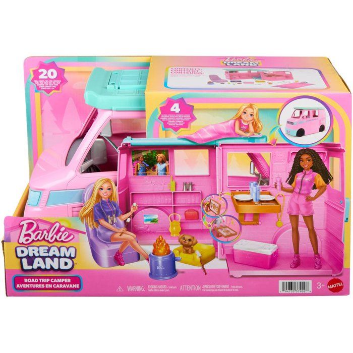 Barbie Barbie Le Camping Car de Rêve Barbie Coffret avec 4 zones de jeu - vue 2