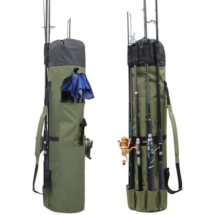 Sac Canne à Pêche Etanche Multifonction,Housse Cannes à Pêche Pliante avec  Grande Capacité et Sangle Réglable pour Amateurs de Pêche - Cdiscount Sport