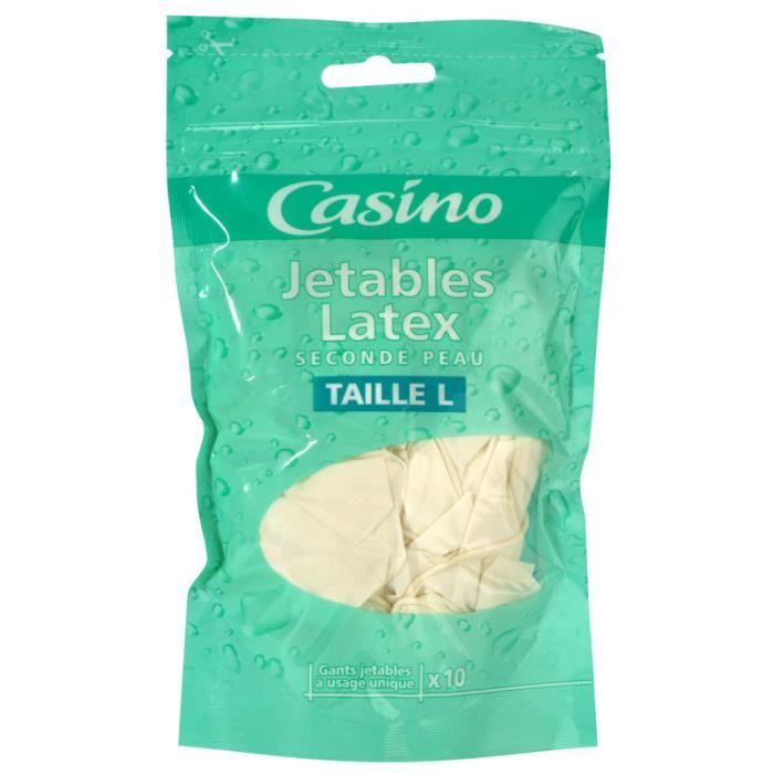 Gants Jetables En Latex - Blanc - Taille Unique - Poudrés - Pour Nettoyage, Artisanat, Soins