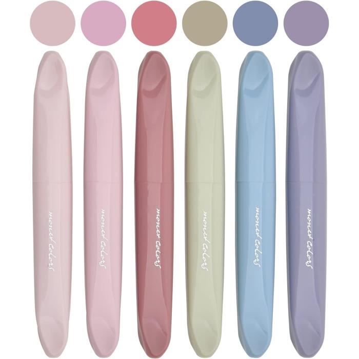 Lot De 5 Surligneurs En Forme De Rouge à Lèvres - Marqueurs Fluo Pour Planificateur, Scrapbooking Et Notes Créatives