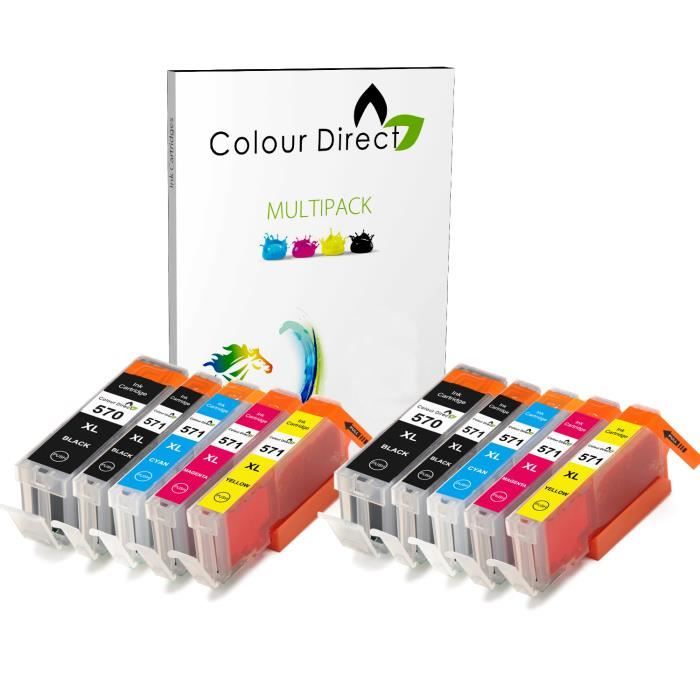 Amaprint 5 Xl Cartouches Compatibles Avec Canon Pgi-580 Cli-581 Pour