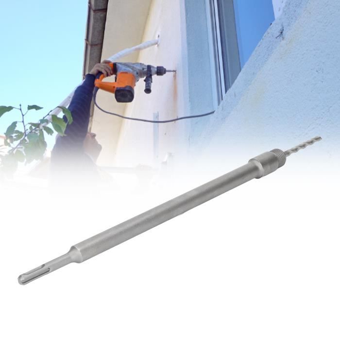 Adaptateur Perceuse Pour Tarière De Terre - Tige Ronde à 2 Fossettes - Métal Robuste - Pour Bricoleurs Et Pros - 3