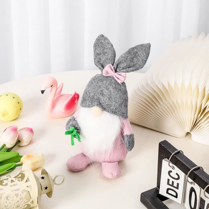 Mignon lapin de Pâques décoration poupée lapin en peluche joli