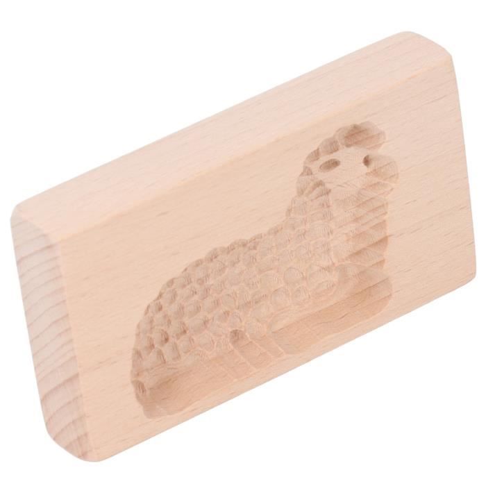 Moule à Biscuits En Bois Hibou 3D - Tampon Gaufrage Pour Noël, Pâtisserie, Fondant, Argile, 10x8x2 Cm