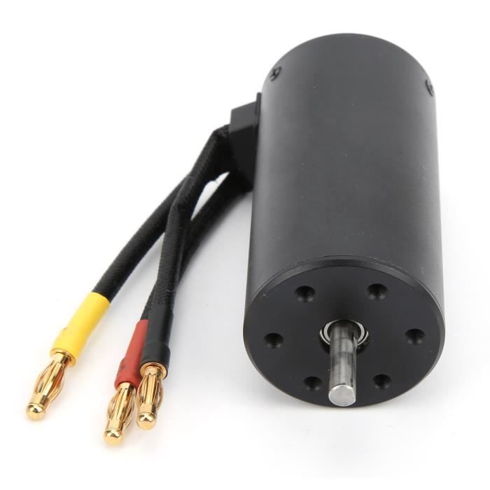 Moteur Brushless 4 Pôles 2650KV étanche Avec Radiateur - Pour Voiture RC 1/8 1/10 - 3670 12 Slot - 4