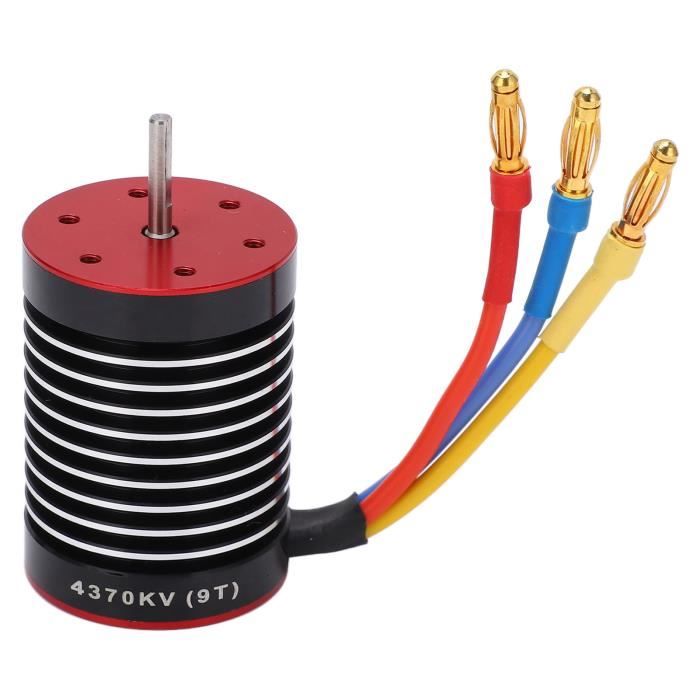 Dilwe Moteur Sans Balais F540 4 Pôles 3000KV RC - Moteur Haute Performance Pour Voiture 1/10 1/12