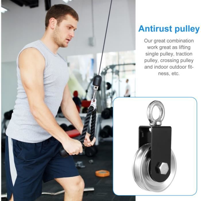 Roue De Poulie En Alliage D'Aluminium Robuste Pour Équipements De Musculation Et Portes De Garage – 1 Pièce, Fonctionnement Ultra Fluide