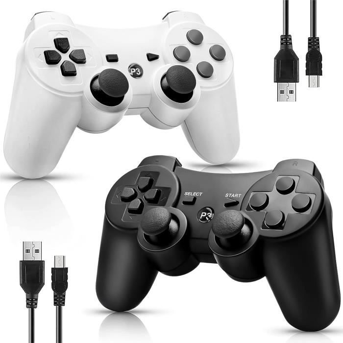 GENOSSEN 2 PS3 sans Fil PS3 pour Playstation 3 Bluetooth Compatible avec
