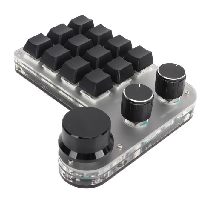 Clavier Mécanique Programmable - GOTOTOP - RVB - Sans Fil - 12 Touches ...