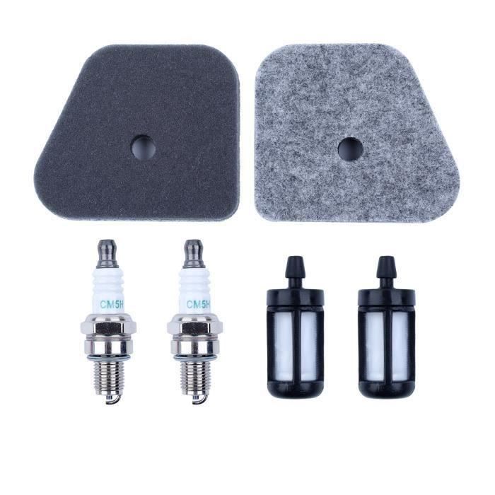 CYWVYNYT Kit De Carburateur Pour Débroussailleuse - 15 Pièces - Kit D'accessoires Pour Carburateur, Bougie D'allumage, Tuyau D'huile, Filtre à Carburant Et Plus Encore - Kit De Carburateur De Tondeuse