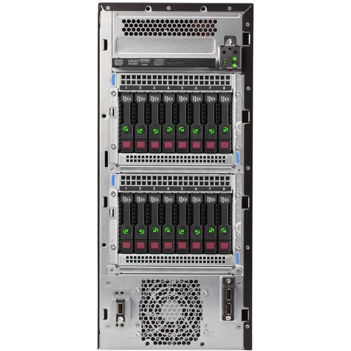 HPE ProLiant ML110 Gen10 - Serveur - tour - 4.5U - 1 voie - 1 x Xeon Bronze 3206R / 1.9 GHz - RAM 16 Go - SATA