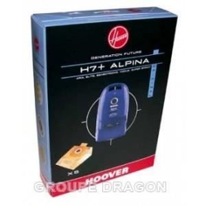 Sacs Aspirateur Hoover H7 Alpina – Lot de 5 Pièces Compatibles - vue 3