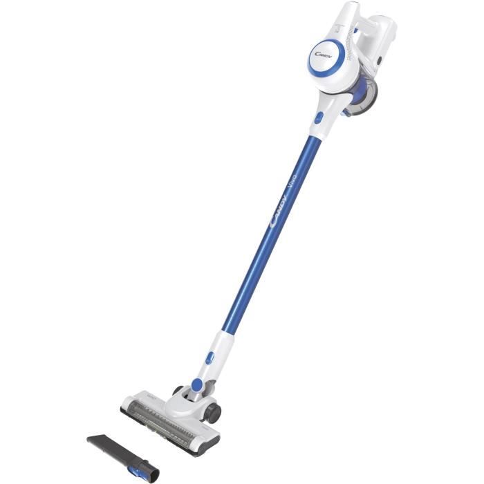 CANDY CVIVA10 Aspirateur Balai Puissant 22V 3 niveaux de Performance Grande Autonomie 35 Min Electrobrosse LED Leger Vidage 1 Clic