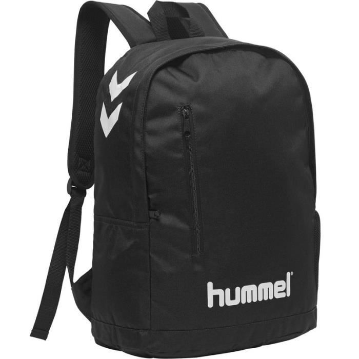 Sac à dos - HUMMEL - CORE - Noir - Bretelles matelassées - Grande poche avant Sac à dos - HUMMEL - CORE - Noir - Bretelles matelassées - Grande poche avant
