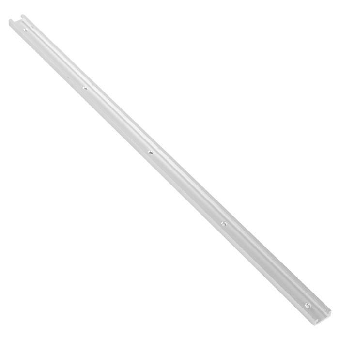 Rail De Guidage T Track 600mm En Alliage Aluminium - Pour Scie à Table Et Travail Du Bois QWORK