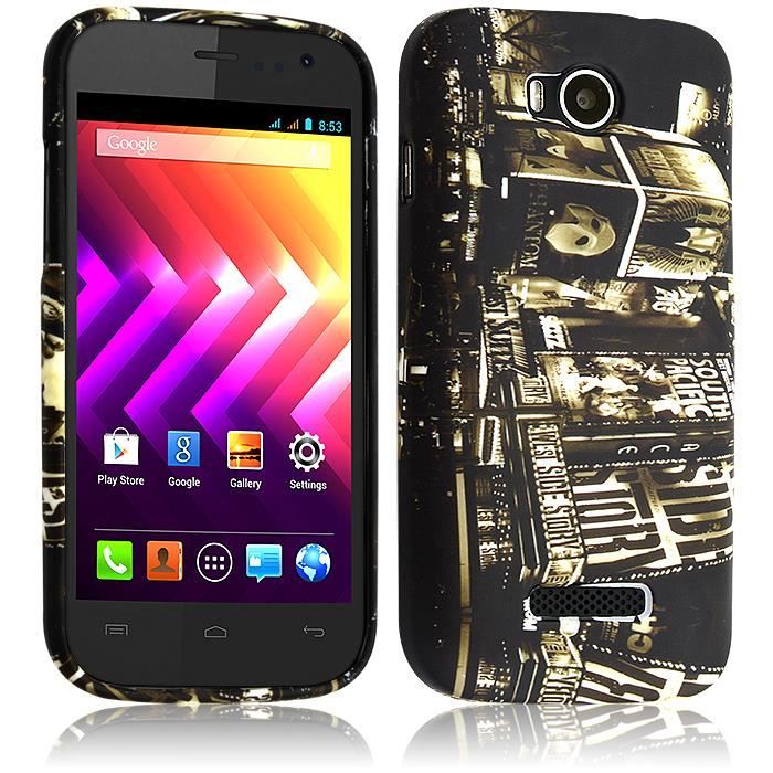 Etui Coque à Rabat et Porte Carte motif SC04 pour Wiko Highway Signs