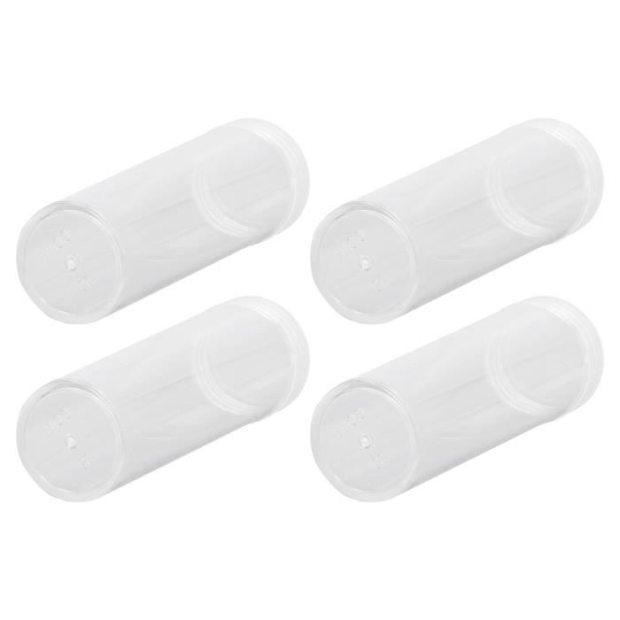 Tubes pour pièces de monnaie Whitman Cent (penny) - Lot de 5 / 10 / 20 - rond transparent, bouchon à vis sécurisé - France