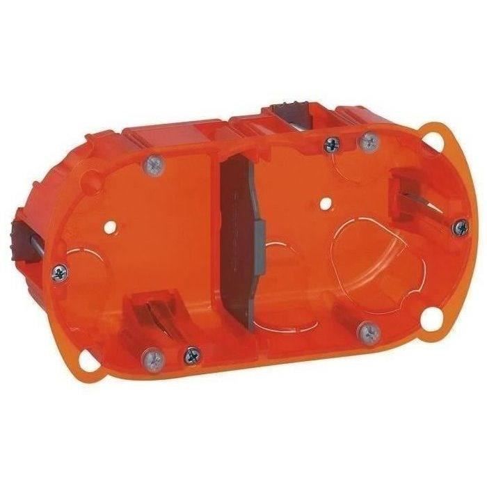 LEGRAND Boîte multi-matériaux Batibox - 2 postes - Ø67 mm - 40 mm